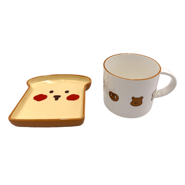 Bread Plate Mug Set