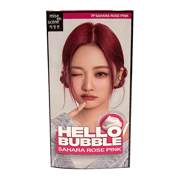 New Hello Bubble Hair Dye 7P Sahara Rose Pink 3.52 Oz (100g)