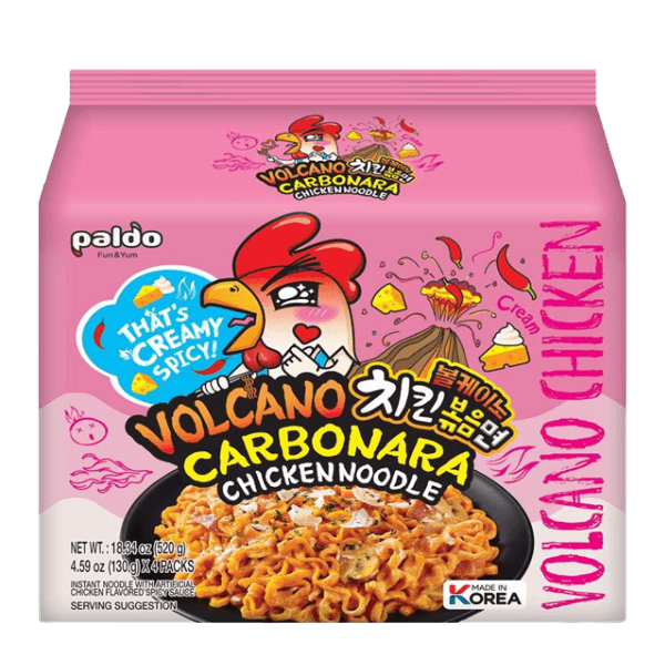 Volcano Carbonana Chicken Noodle 4.59 Oz (130g)