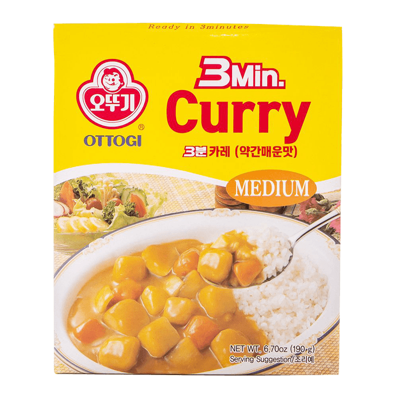 3 Minutes Curry Medium Hot Flavor 6.7oz(190g)