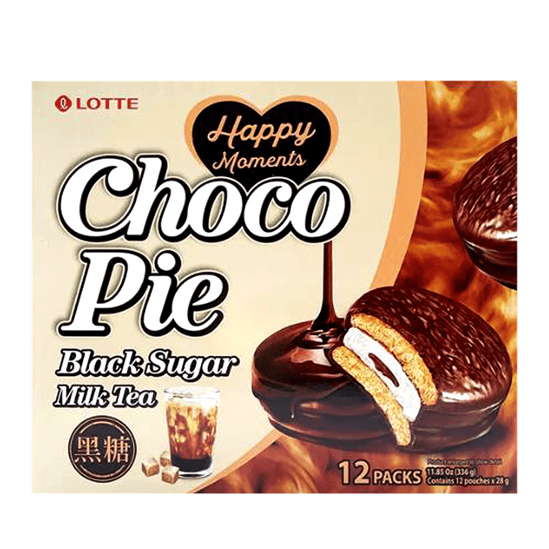 Choco Pie Black Sugar Milk Tea Multi 12 PK 11.85 OZ (336 G)