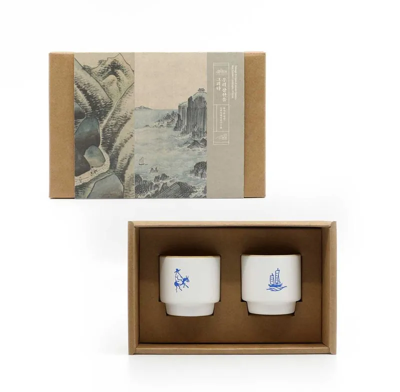 [SMART DIRECT] Real Scenery Landscapes Glass Set