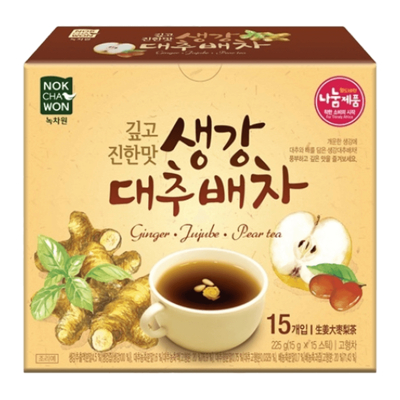 Ginger Jujube Pear Tea 15 Sticks 7.93 OZ (225 G)