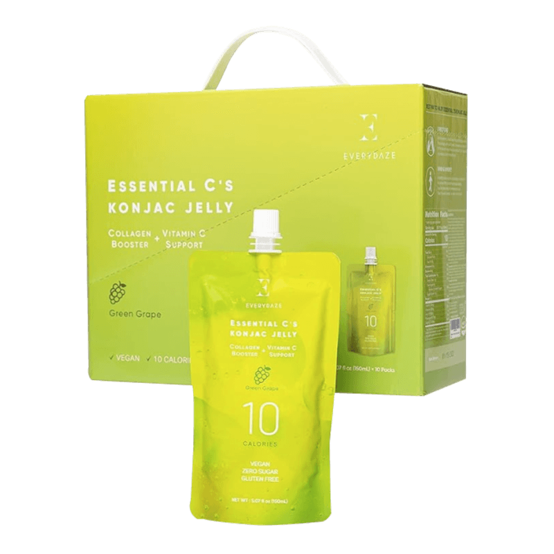 Konjac Jelly Collagen Vit C Green Grape 10 PK 50.70 FL OZ (1500 ML)