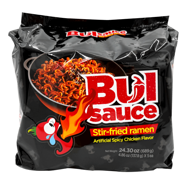 Bulsauce Stir Fried Ramen 4.83 Oz (137g) X 5 Pack