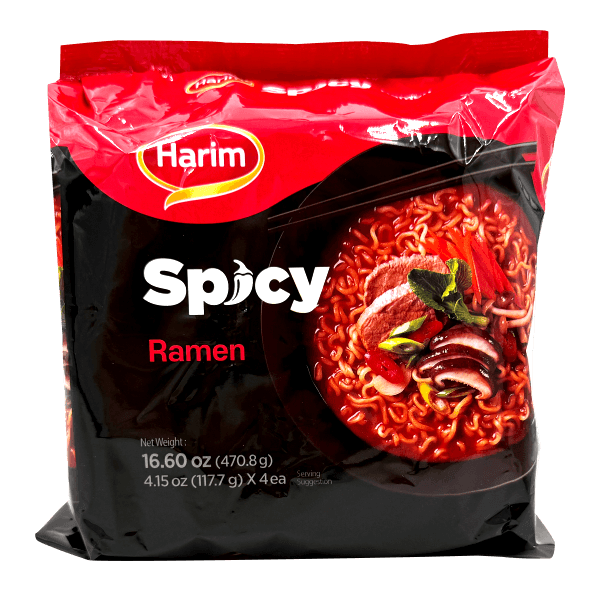 Spicy Ramen 4.15 Oz (117g) X 4 Pack