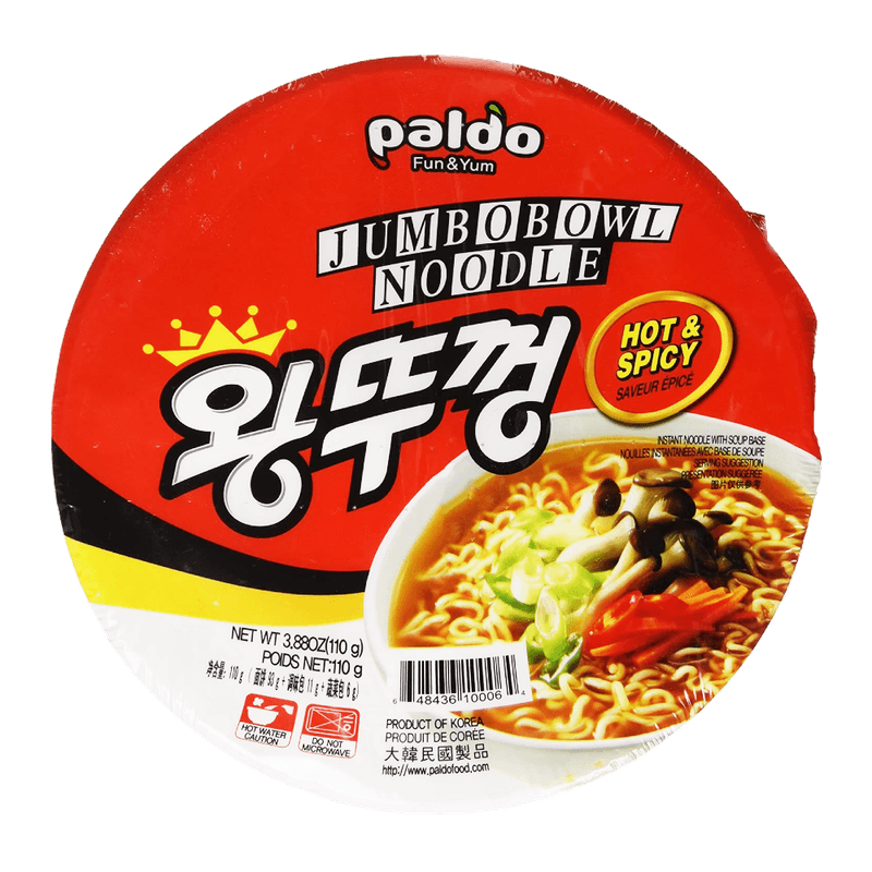 Hot & Spicy Jumbo Bowl Noodle 3.88oz(110g)