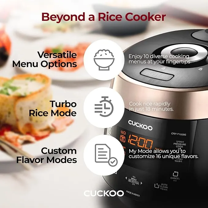 Electric Pressure Rice Cooker 6 Cups Rose Brown+black (Crp-p0609s)