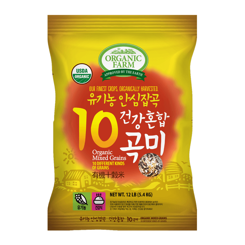 100% Organic 10 Mixed Grain 12lb(5.4kg)