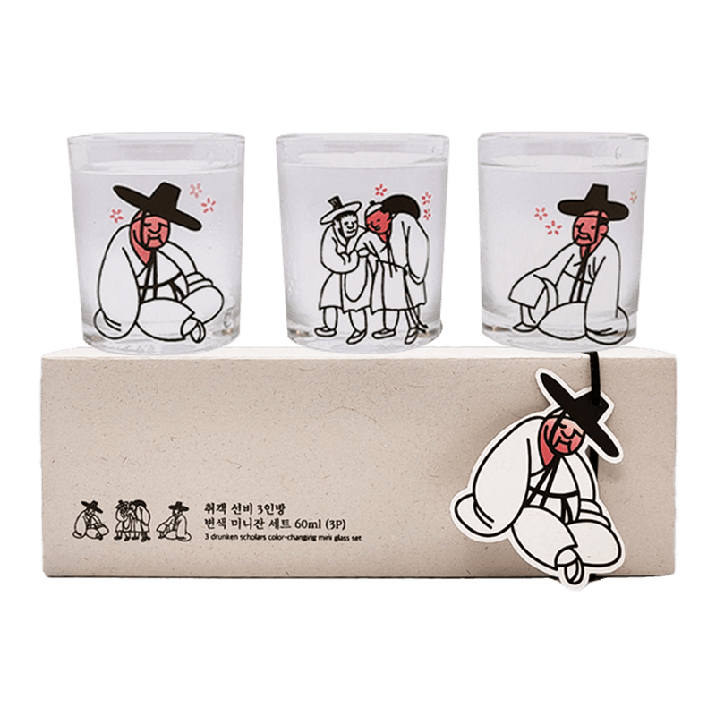 [SMART DIRECT]  Drunk scholar Discolored Glass Set