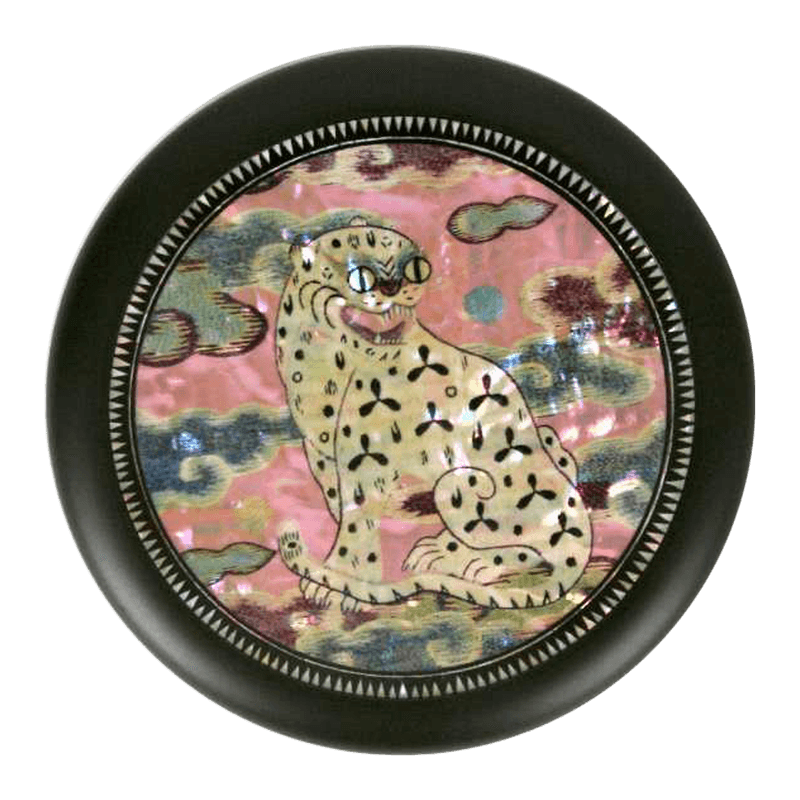[SMART DIRECT] Nacre Tiger Hand Mirror