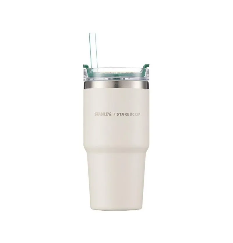 [SMART DIRECT] Cream Stanley Quencher Tumbler 591ml
