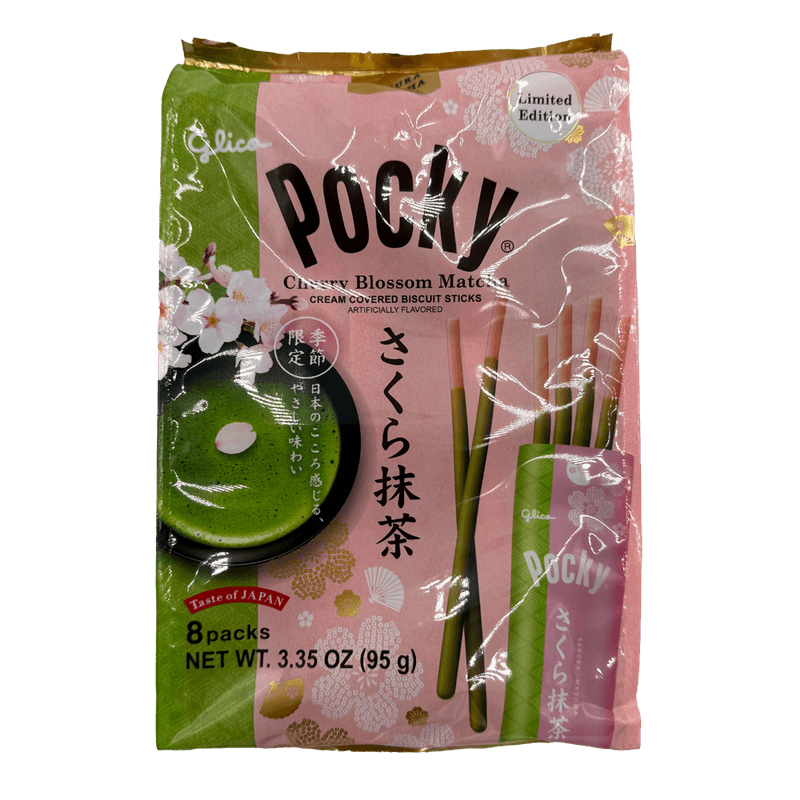 Pocky Cherry Blossom Matcha 3.35oz(95g)