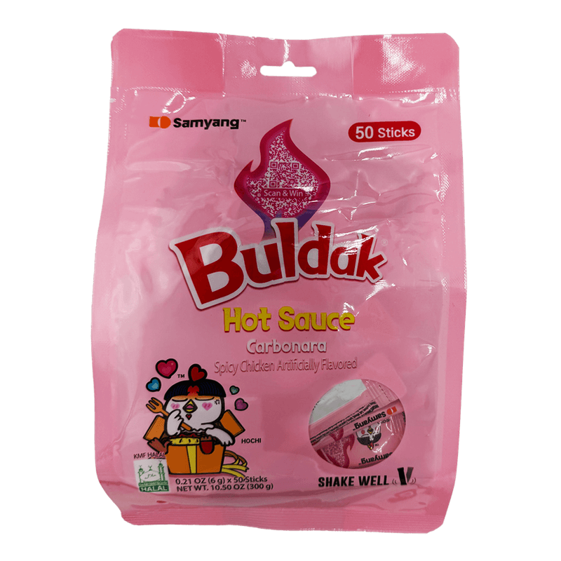 Buldak Carbonara Sauce Stick 50pk 10.5 Oz (300g) X 50Packs