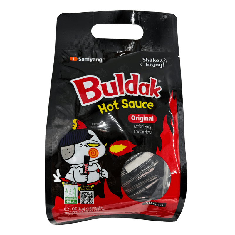 Buldak Hot Sauce Stick Original 50pk 10.5 Oz (298g) X 50Packs