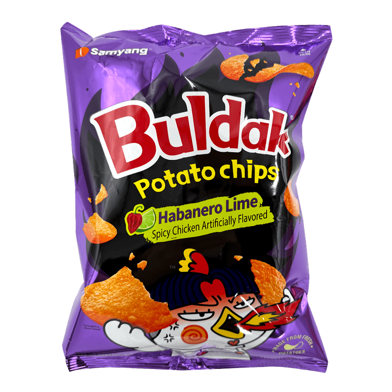 Buldak Habanero Lime Potato Chips 4.23 Oz (120g)