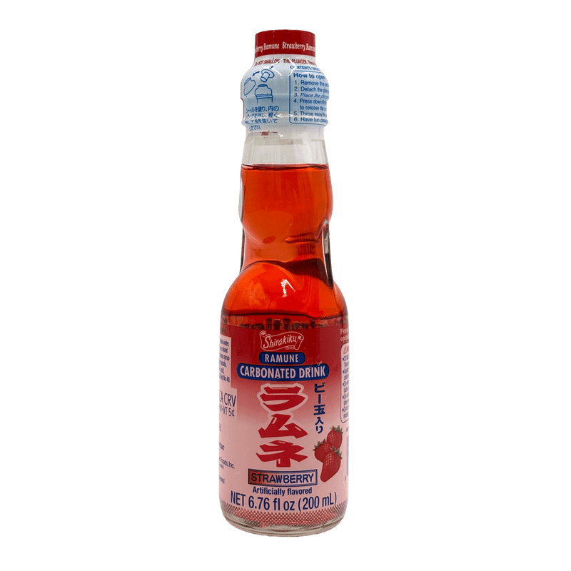 Ramune Strawberry Flavor 6.76 Fl Oz (200ml)