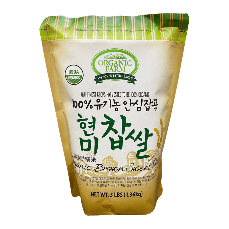 100% Organic Brown Sweet Rice 3lb(1.36kg)