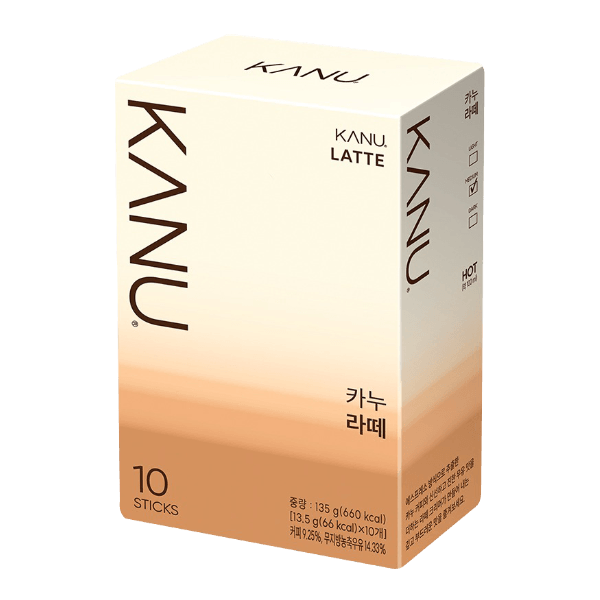Maxim Kanu Latte 10 Sticks 4.76 Oz (135g)