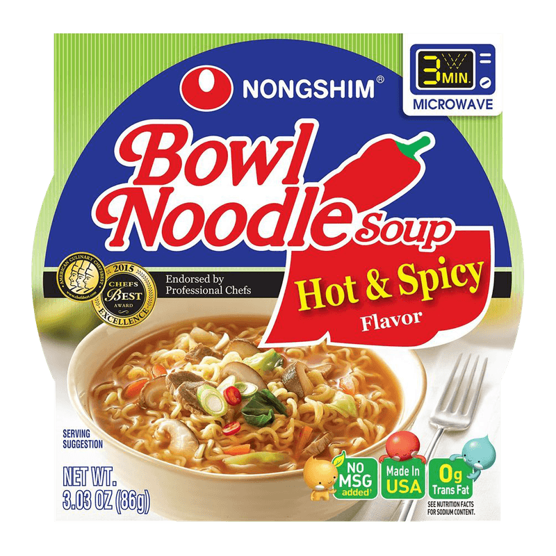Hot and Spicy Bowl Noodle Soup (Yukejang) 3.03oz(86g)