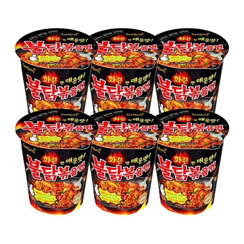 Hot Chicken Flavor Ramen Cup 2.47oz(70g) 6 Cups