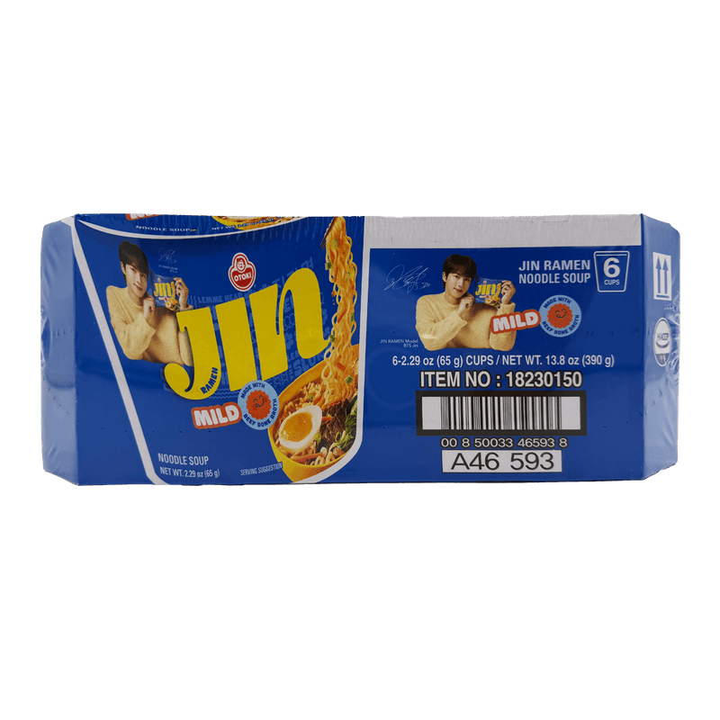 Jin Ramen Mild Cup 2.29 Oz (65g) 6 Cup